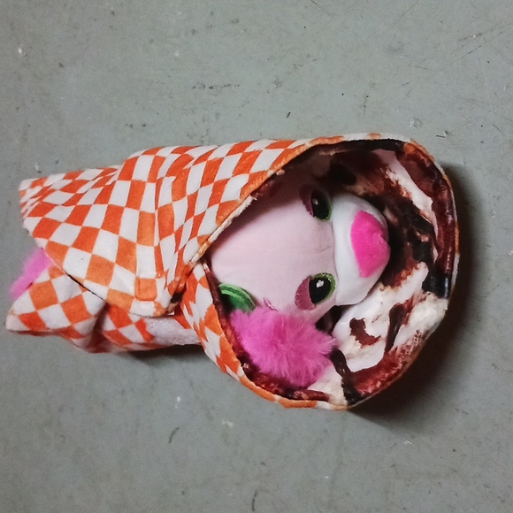 stuffed animal dog burrito with strawberry scent - Picture 4 of 4